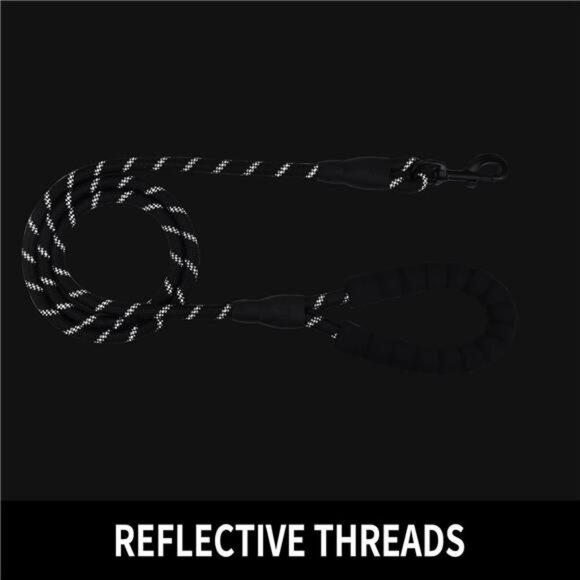 5/6 FT Strong Pet Dog Leash with Soft Padded Handle,Highly Reflective Rope - Picture 5 of 7